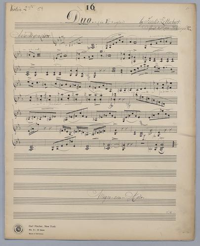 Duo No. 16 - Parts: Violin 2,