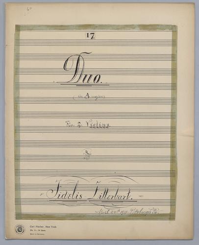 Duo No. 17 - Parts: Violin 1,