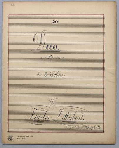 Duo No. 20 - Parts: Violin 1,