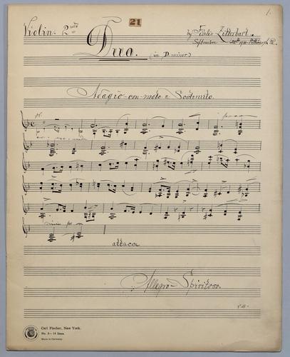 Duo No. 21 - Parts: Violin 2,