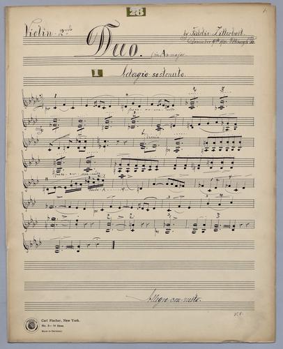 Duo No. 28 - Parts: Violin 2,