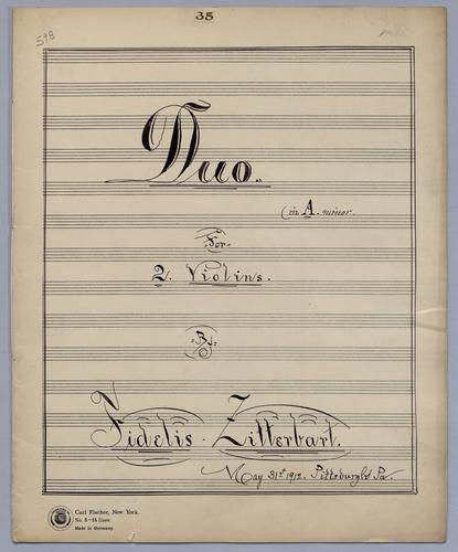 Duo No. 35 - Parts: Violin 1,
