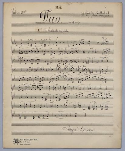 Duo No. 34 - Parts: Violin 2,
