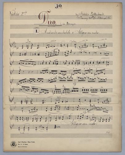 Duo No. 30 - Parts: Violin 2,