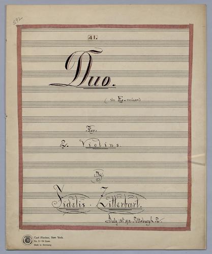 Duo No. 41 - Parts: Violin 1,