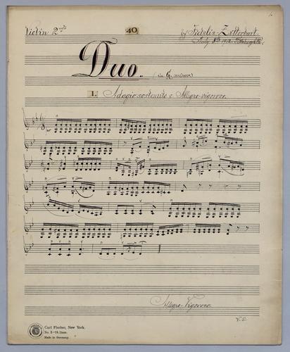 Duo No. 40 - Parts: Violin 2,