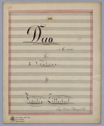 Duo No. 40 - Parts: Violin 1,