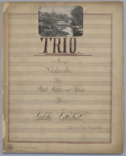 Trio for Violin, Flute and Piano in G Major - Score,