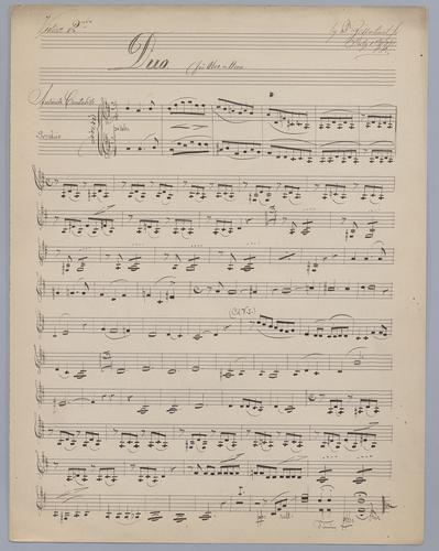 Duo : for Oboe and Horn - Parts: Violine 2