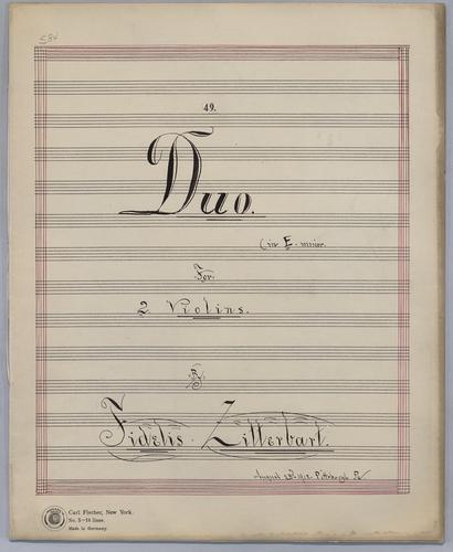 Duo No. 49 - Parts: Violin 1,