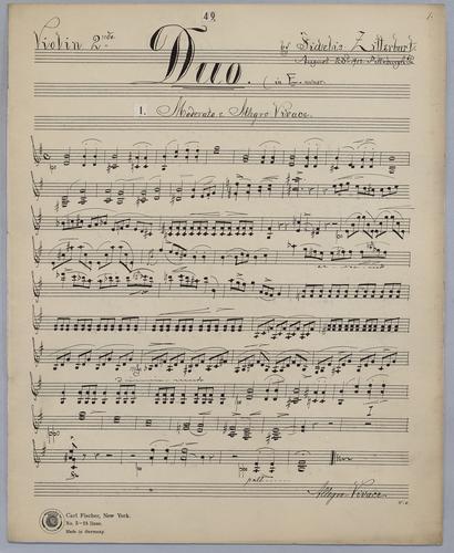 Duo No. 49 - Parts: Violin 2,