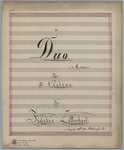 Duo No. 50 - Parts: Violin 1,