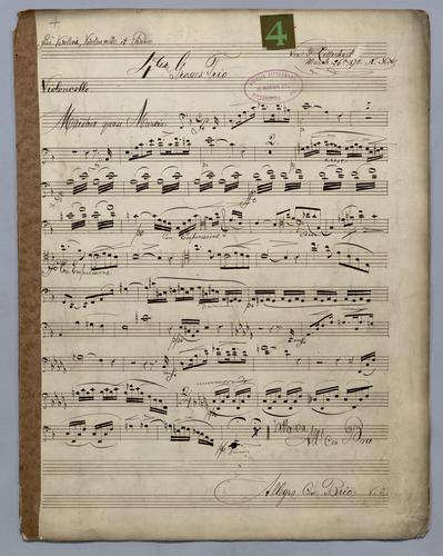 4tes Grosses Trio - Parts: Violoncello,