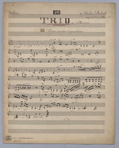 Trio : [no.] 20 - Parts: Violin,