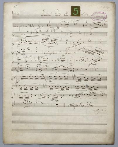 Grand trio : [no.] 5 - Parts: Violino,