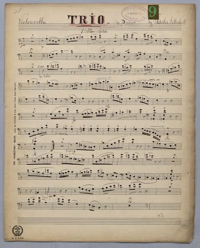 Trio : [no.] 9 - Parts: Violoncello,