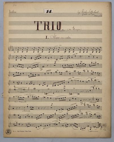 Trio : [no.] 14 - Parts: Violin,