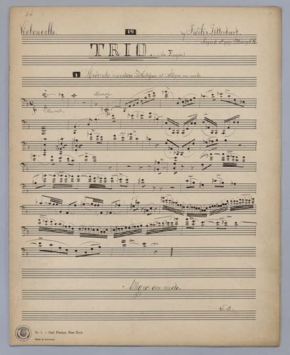 Trio : [no.] 19 - Parts: Violoncello,