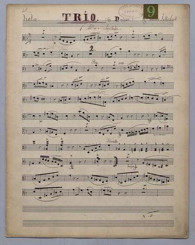 Trio : [no.] 9 - Parts: Viola,