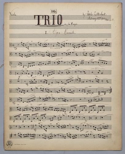 Trio : [no.] 16 - Parts: Viola,