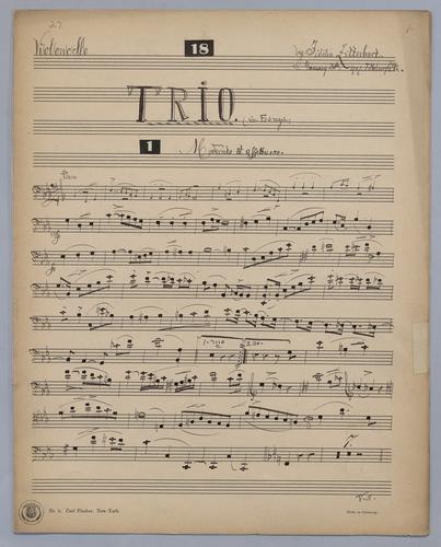 Trio : [no.] 18 - Parts: Violoncello,