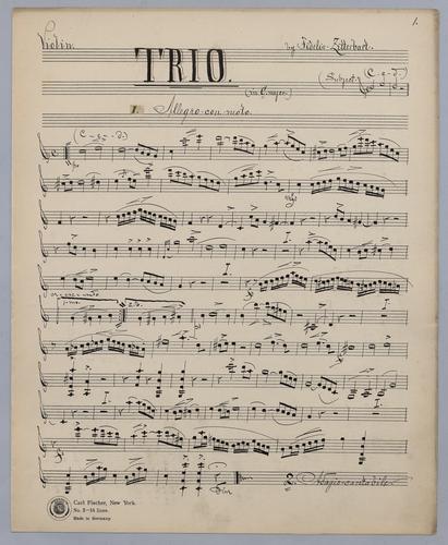 Trio : [no.] 29 - Parts: Violin,