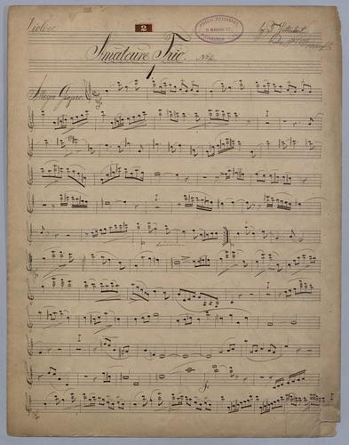 Amateure Trio No. 2 - Parts: Violin,