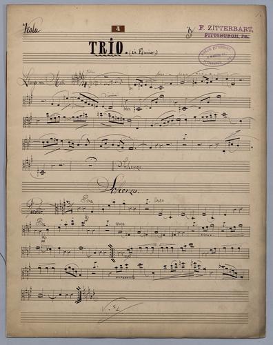 Trio [no.] 4 - Parts: Viola,