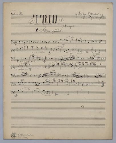 Trio : [no.] 26 - Parts: Violoncello,