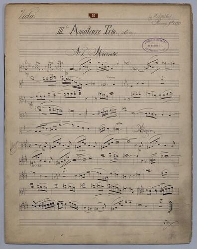 IIItes Amature Trio - Parts: Viola,