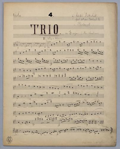 Trio [The] Amateur - Parts: Viola,