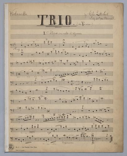 Trio : [no.] 22 - Parts: Violoncello,