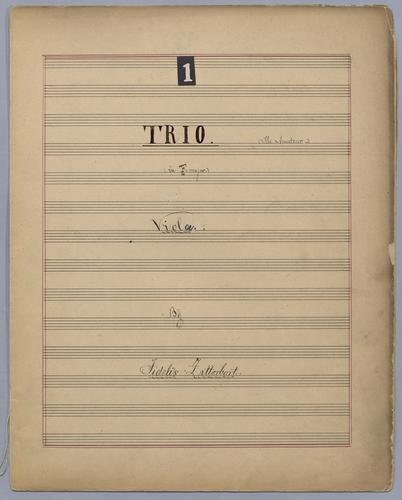 Trio : [no.] 1 - Parts: Viola,