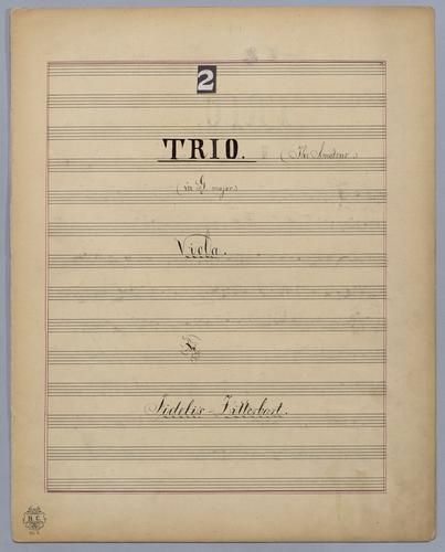 Trio : [no.] 2 - Parts: Viola,