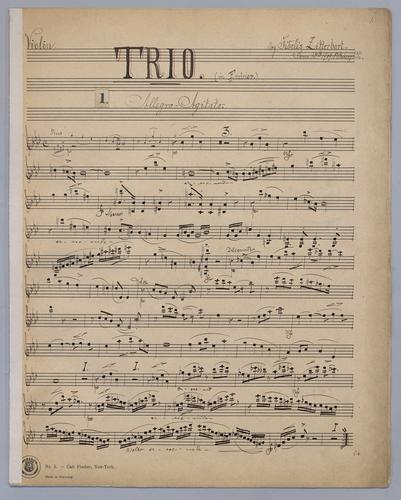 Trio : [no.] 23 - Parts: Violin,