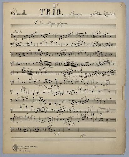 Trio : [no.] 2 - Parts: Violoncello,