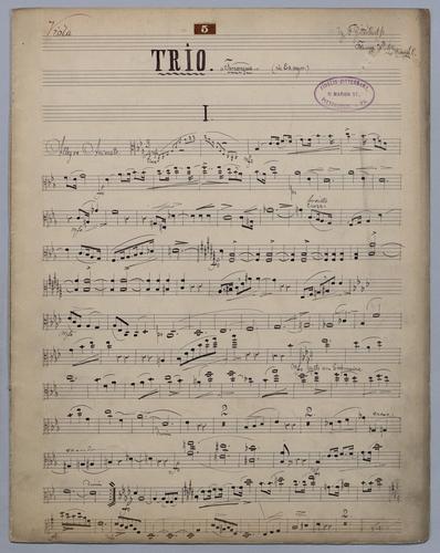 Trio : [no.] 5 - Parts: Viola,