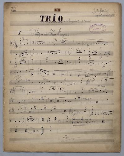 Trio : [no.] 9 - Parts: Viola,
