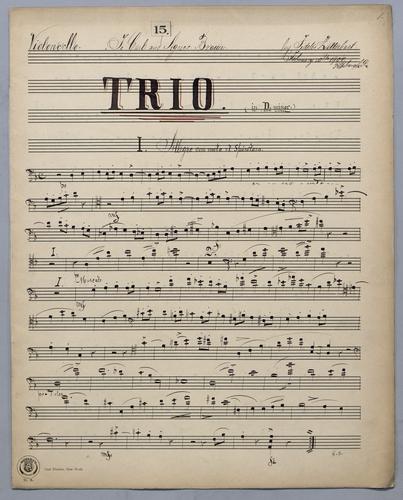 Trio in D Minor - Parts: Violoncello,