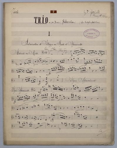 Trio [no.] 7 - Parts: Viola,