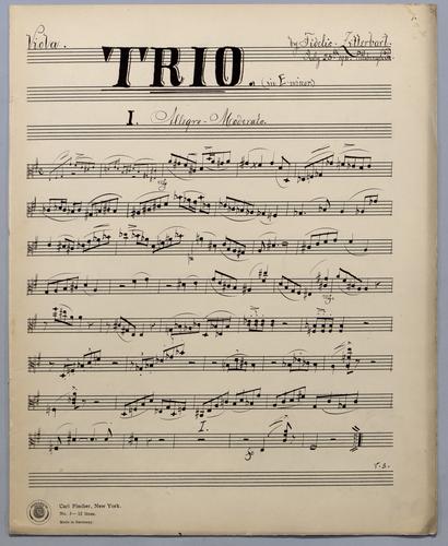 Trio in E Minor - Parts: Viola,