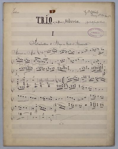 Trio [no.] 7 - Parts: Violine,