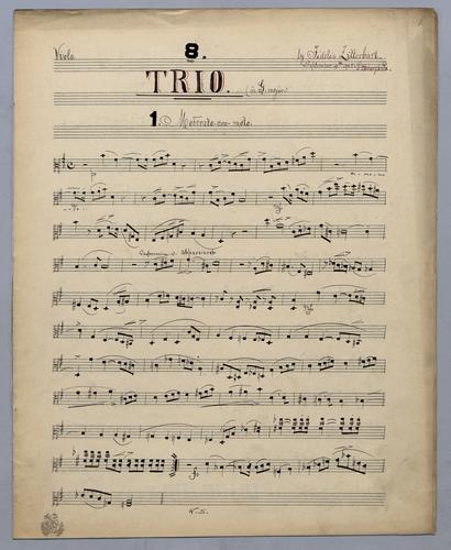 Trio : [no.] 8 - Parts: Viola,