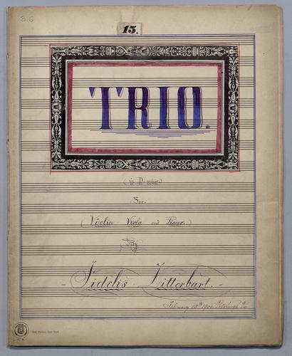 Trio in D Minor - Score,