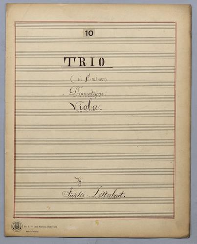 Trio : [no.] 10a - Parts: Viola,