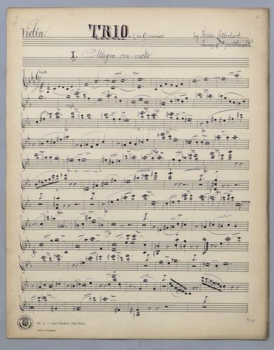 Trio : [no.] 18 - Parts: Violin,