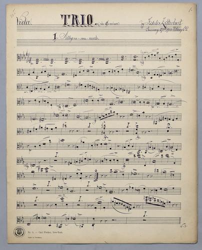 Trio : [no.] 18 - Parts: Viola,