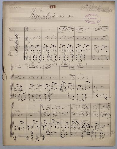 Wiegenlieder # 11 - Score,