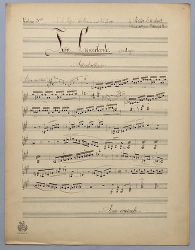 Trio Concertante - Parts: Violin 3,