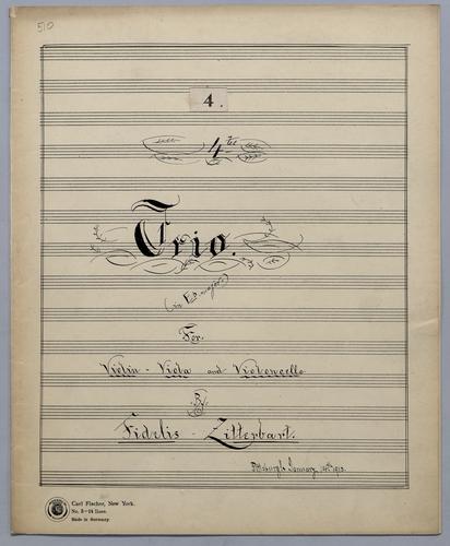 4tes Trio - Parts: Violin,